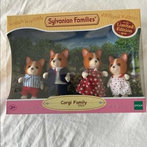 Limited Edition Sylvanian families(calico critters) Corgi family